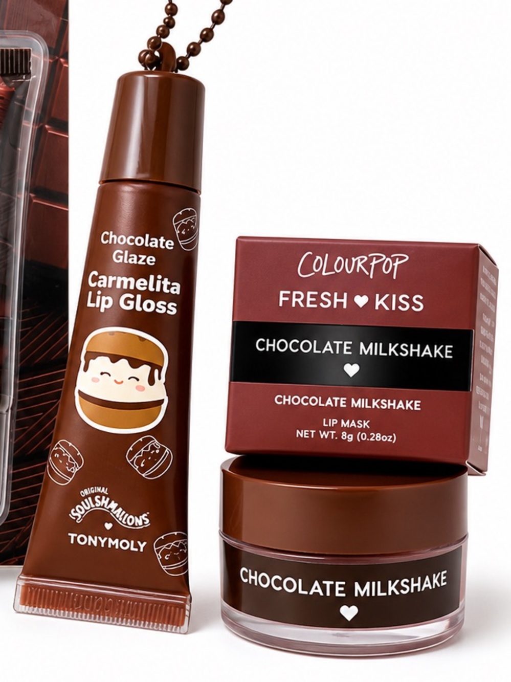Chocolate Beauty Bundle – Lip Smacker, ColourPop & Squishmallows Lip Gloss - Picture 4 of 4